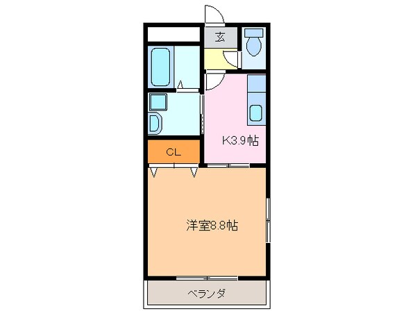 ルミナス若田の物件間取画像